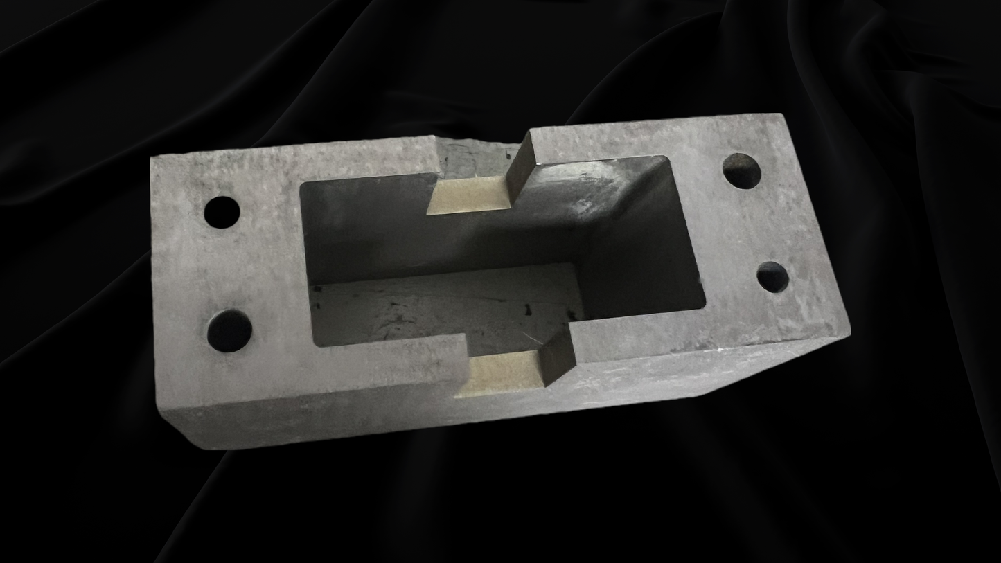 Industrial-Grey EDM Machined Block | ±0.01mm Tolerance | Custom CAD/3D Design