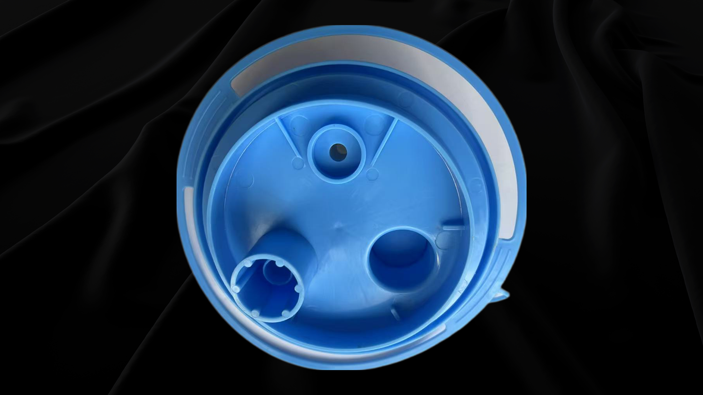 Couvercle en plastique bleu personnalisable | Conception à trous multiples | Pièces de conteneurs OEM/ODM