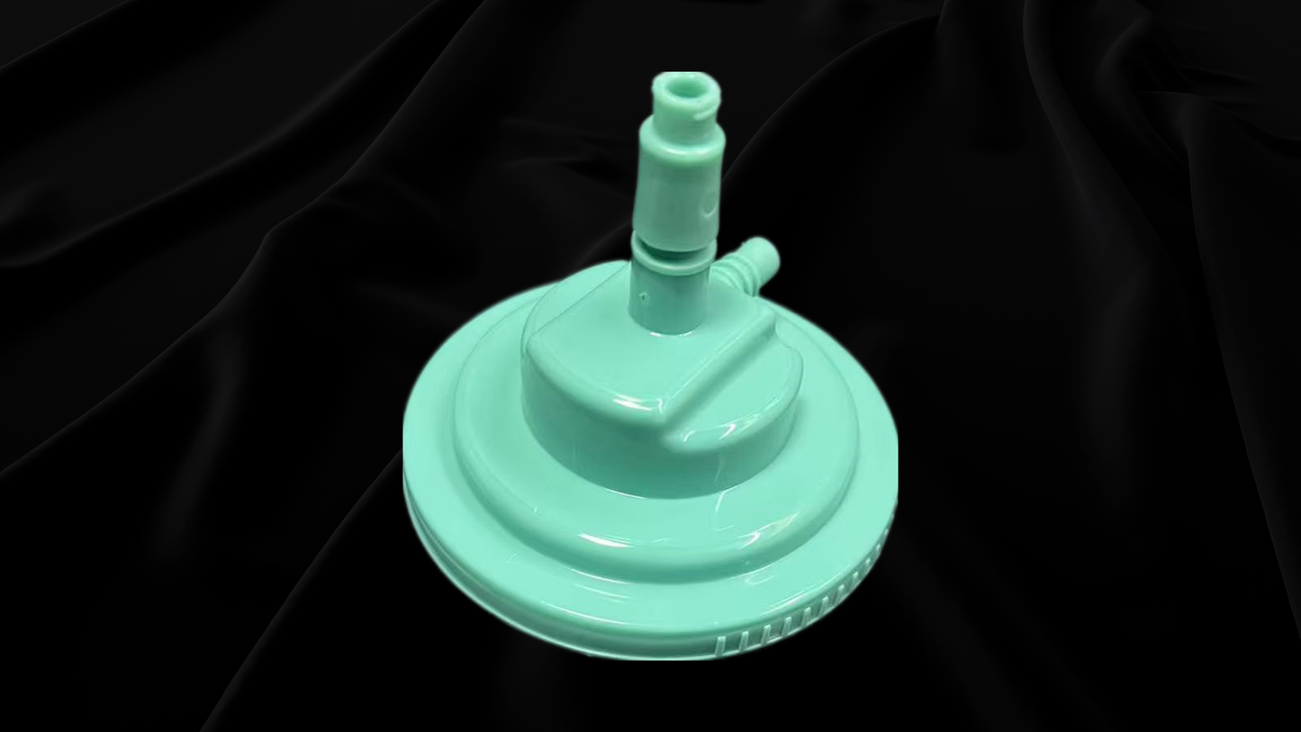 Couvercle en plastique bleu personnalisable | Conception à trous multiples | Pièces de conteneurs OEM/ODM