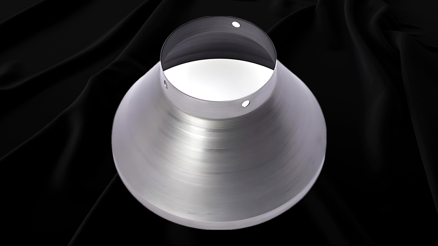 Radiated Groove Spun Metal Cover | Vented Top/Non-Slip Design