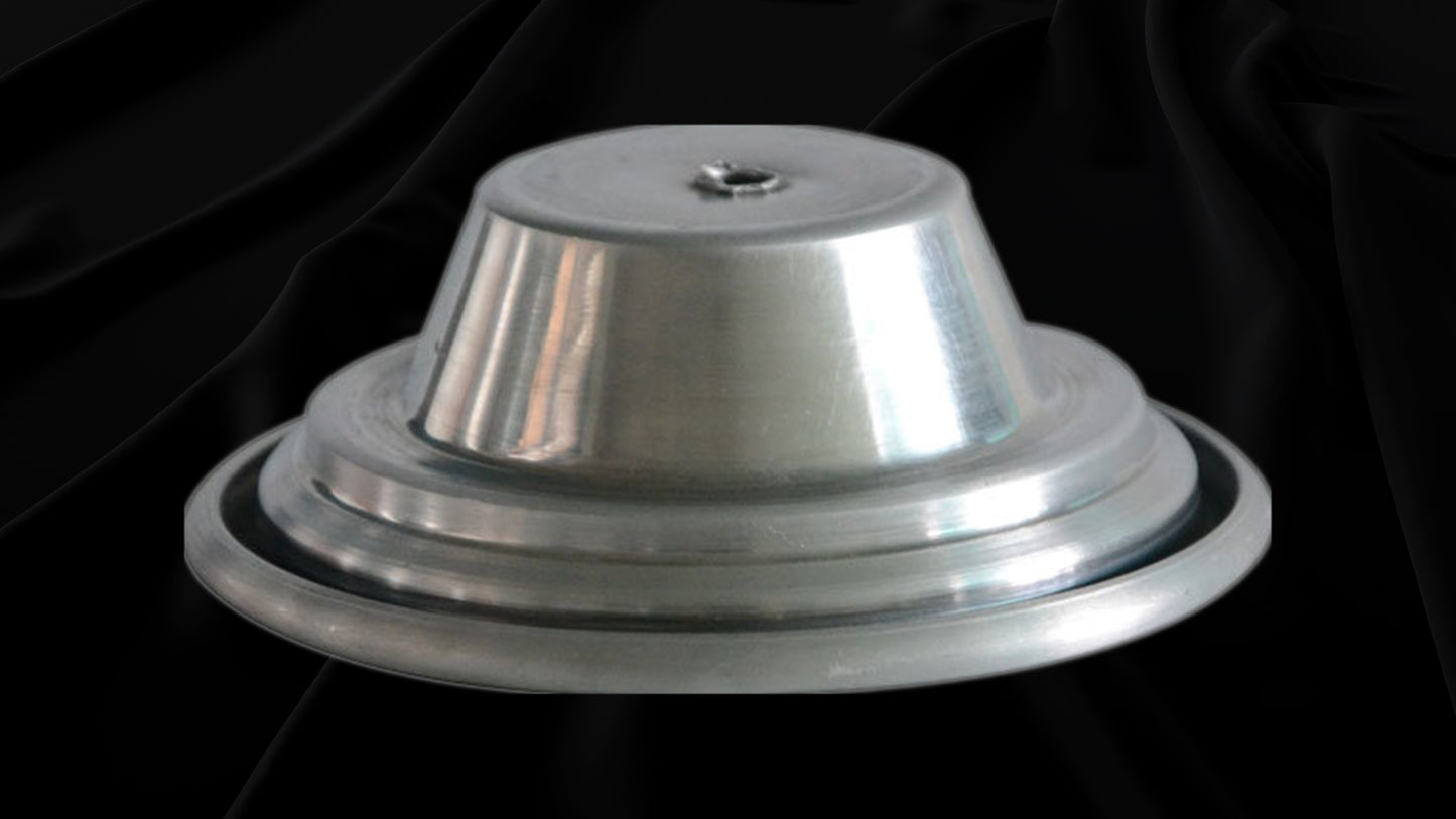 Radiated Groove Spun Metal Cover | Vented Top/Non-Slip Design